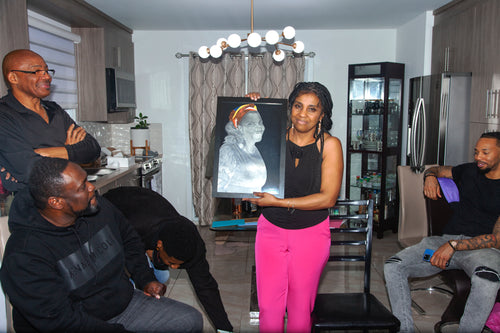 Service portrait au crayon - 14" x 18"